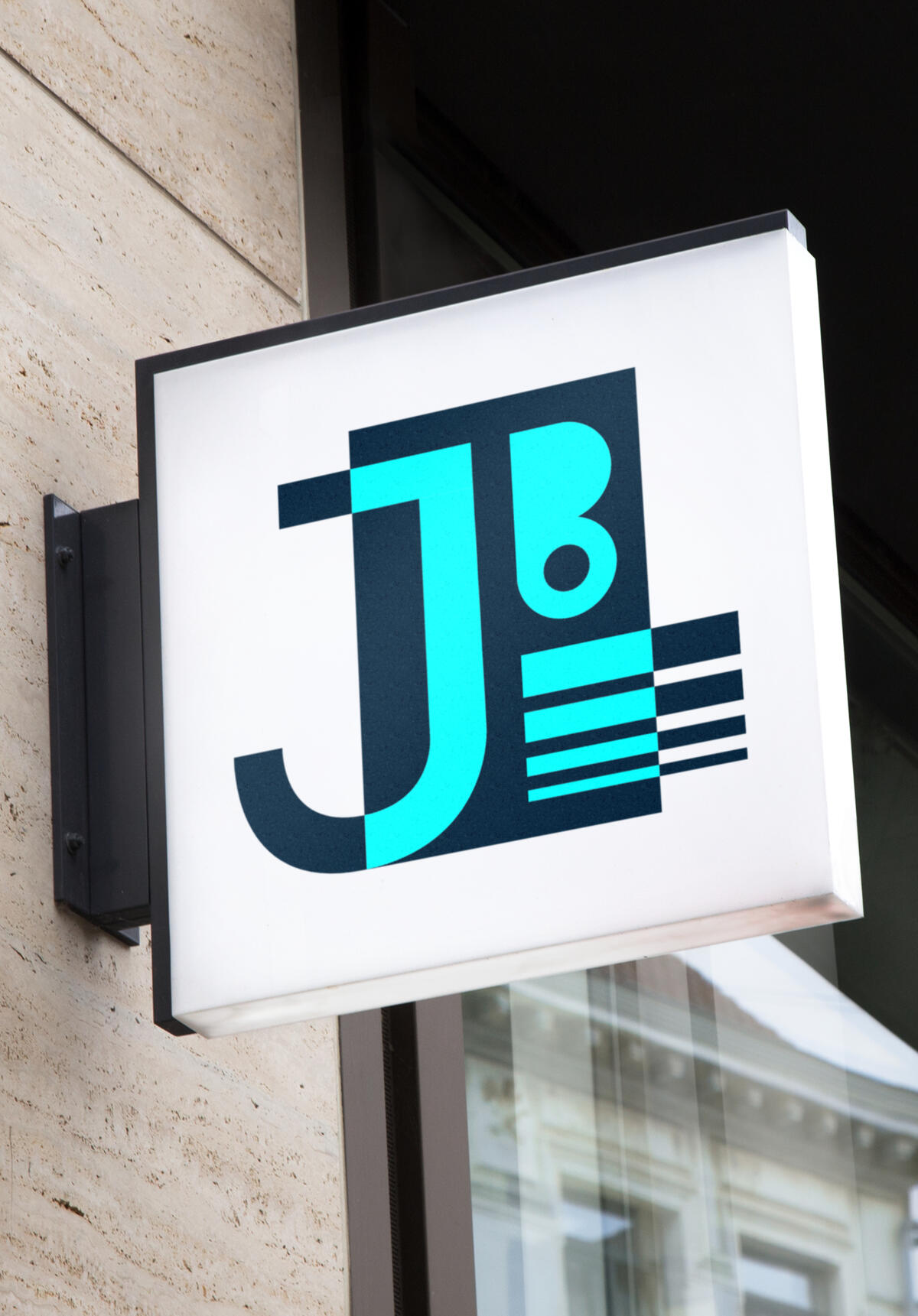 Even J & B Geometric Logo